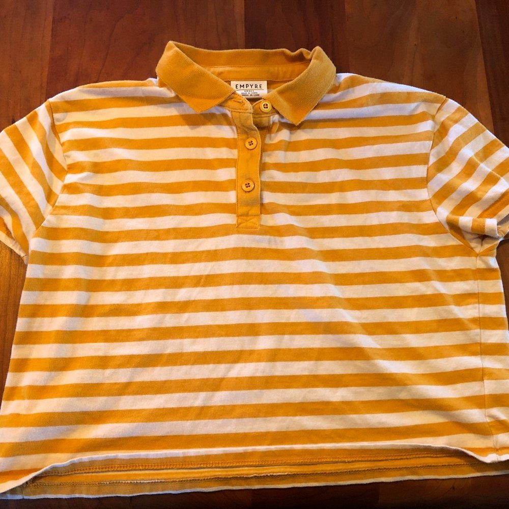 Empyre Collared Crop Top